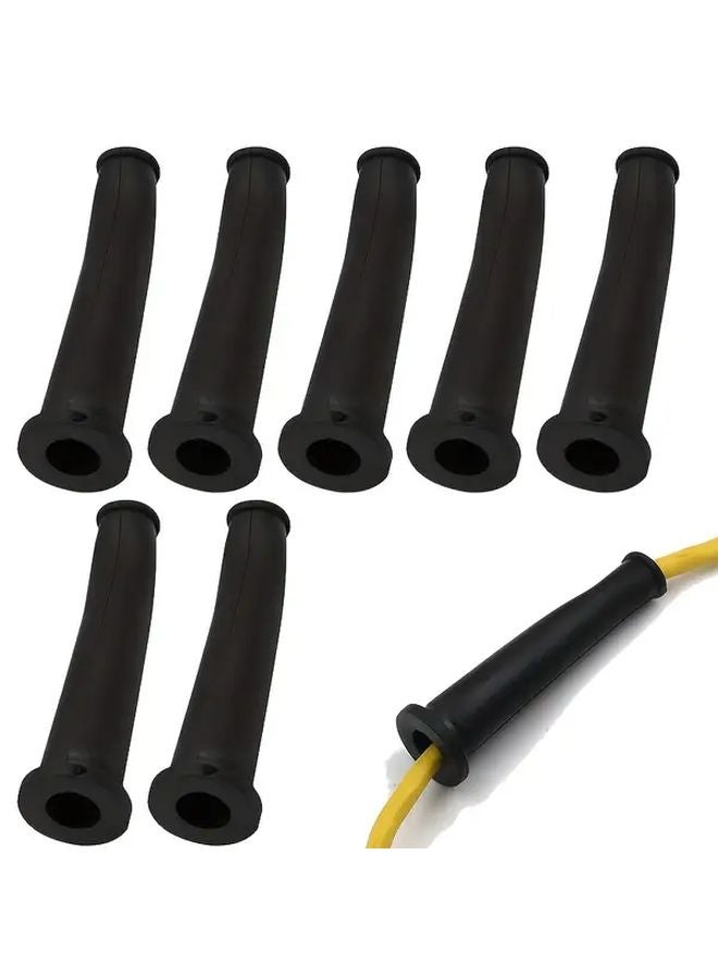 16pcs Black High Temperature Resistant Rubber Hose Protector For Power Tool Drill Cable - Image 1